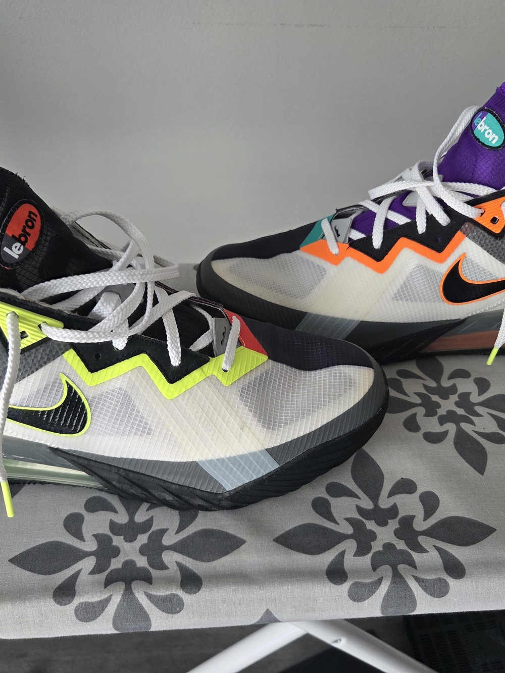 Nike LeBron 18 Multicolor Basketball Shoes - Neon Accents